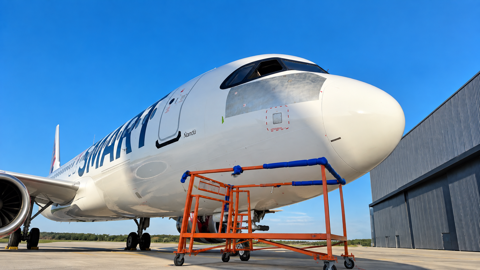 Aeronave en inspección